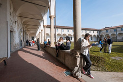 Students in Humanities Campus at the University of Bergamo